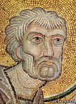 Apostle Peter, Detail Mosaic The Eucharist, St. Sophia Cathedral in Kiev