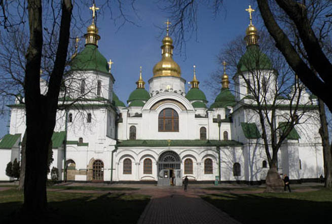 СОФІЯ КИЇВСЬКА центральний вхід в Софіївський собор