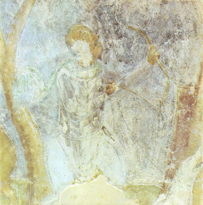 фреска Охота на белку Софийский Собор
