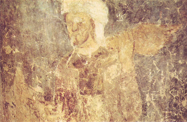 фреска Человек, несущий кабанью голову Софийский Собор