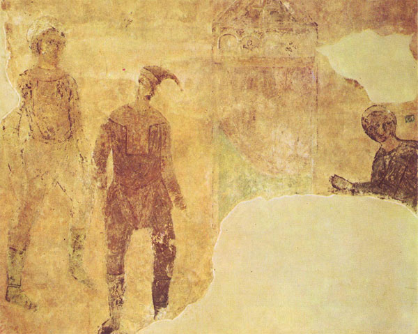 фреска Скоморохи Софийский Собор