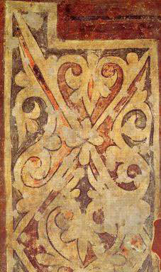 Fresco ornamentation Detail St. Sophia Cathedral in Kiev