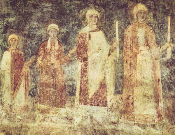 Портрет семьи Ярослава Мудрого фреска Софийский Собор