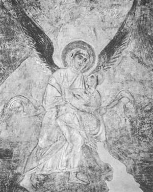 фреска единоборство архангела Михаила с Иаковом Софийский Собор