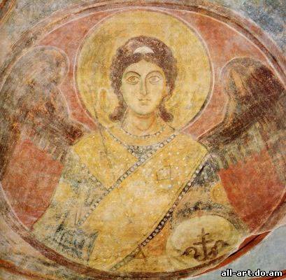 Fresco Archangel St. Sophia Cathedral in Kiev