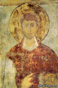 Fresco unknown Saint St. Sophia Cathedral in Kiev